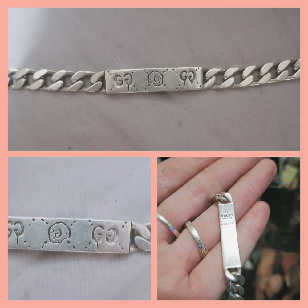 Gucci Ghost silver bracelet